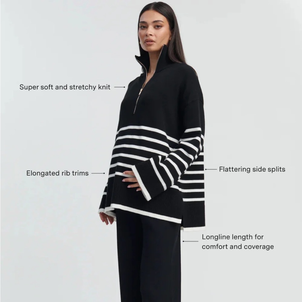Legoe Heritage | maternity Sadie striped sweater jumper | M/L - Picture 2 of 13